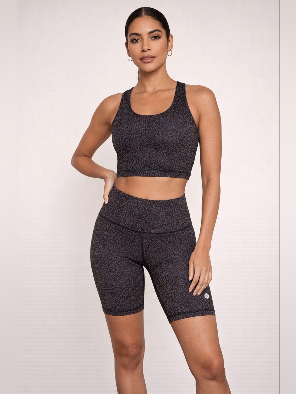 Set STANCE FRESHTEK crop tank and  High Rise bike shorts